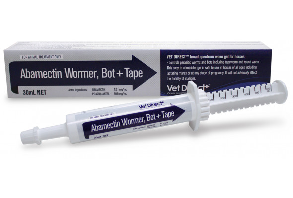 Vet Direct Abamectin Wormer, Bot + Tape Vet Direct Abamectin Wormer, Bot + Tape