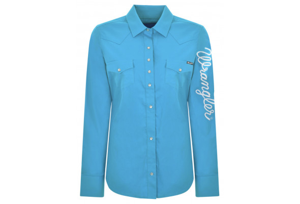 Wrangler Wms Logo Drill Shirt