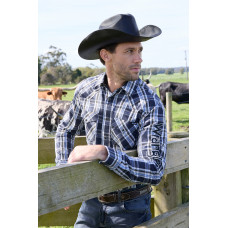 Wrangler Mens Finn Logo LS Shirt